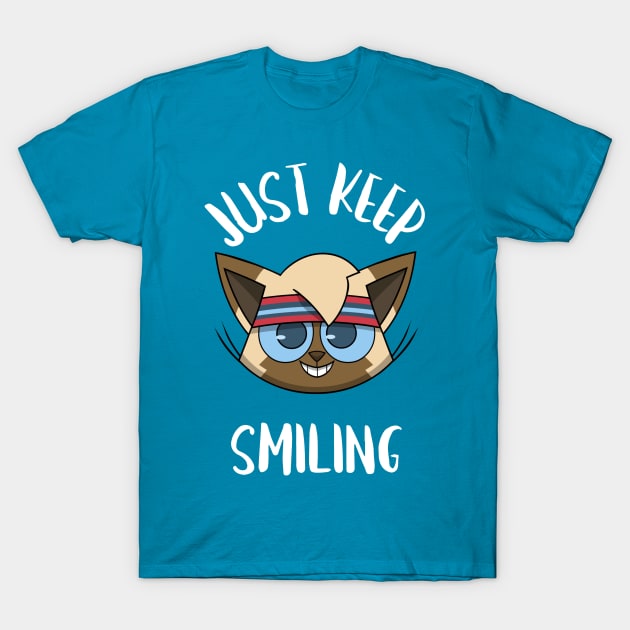 kittyswat Omar "Just Keep Smiling" T-Shirt by kittyswat